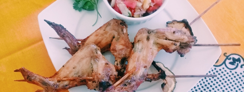 Grilled Lemon chicken wings bbq